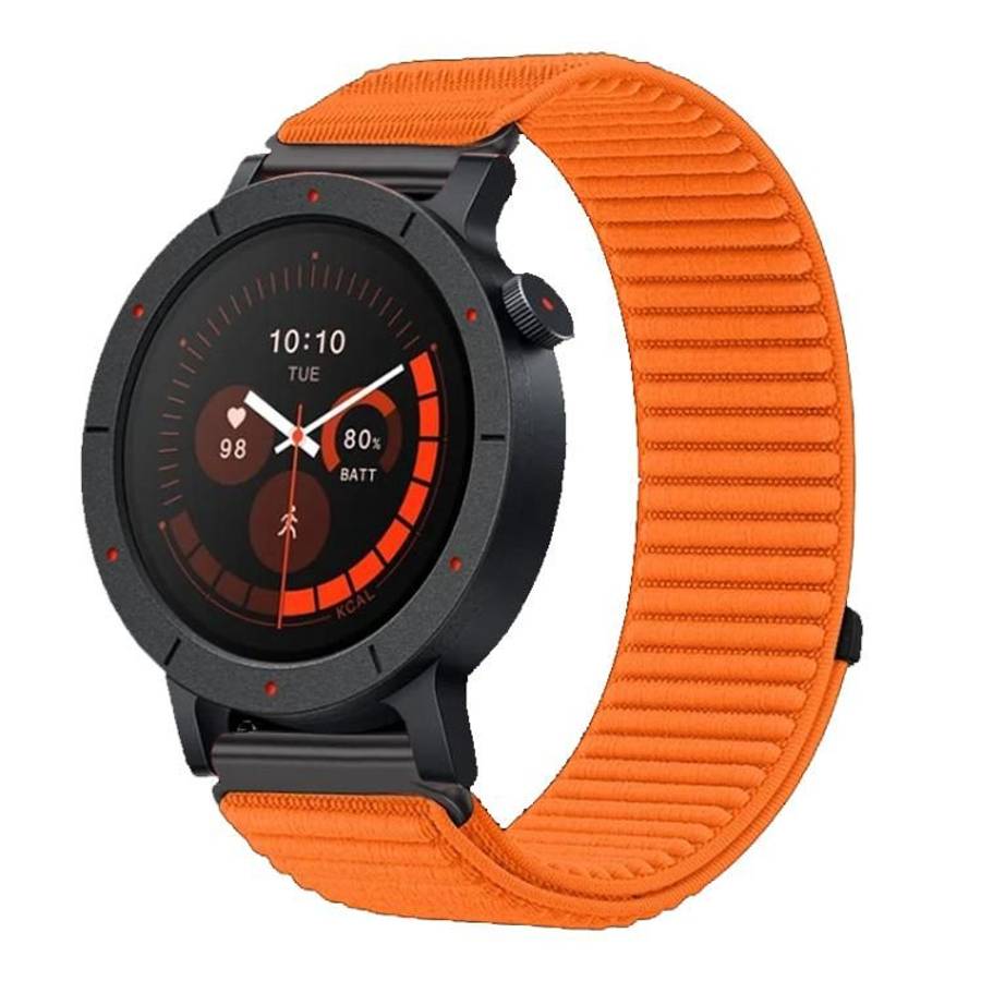 For Nothing CMF Watch 3 Pro Woven Nylon Hook And Loop Fastener Metal Interface Watch Band(Orange)