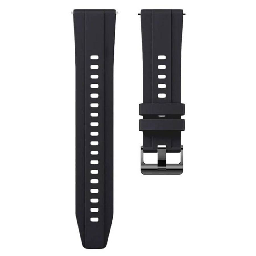For Nothing CMF Watch 3 Pro Black Buckle Solid Color Silicone Watch Band(Black)