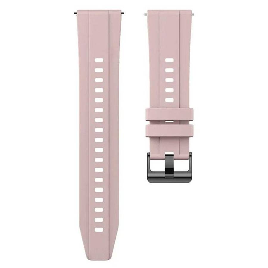For Nothing CMF Watch 3 Pro Black Buckle Solid Color Silicone Watch Band(Sand Pink)