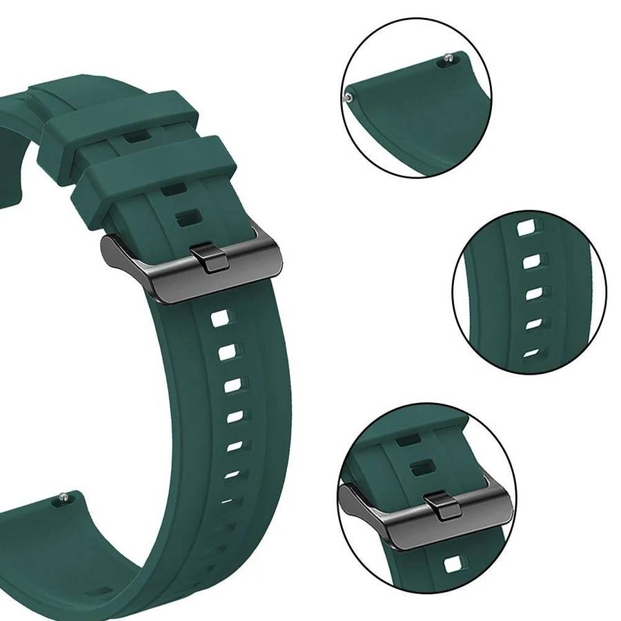 For Nothing CMF Watch 3 Pro Black Buckle Solid Color Silicone Watch Band(Sand Pink)