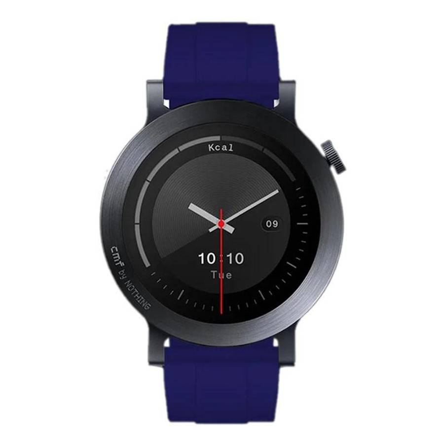For Nothing CMF Watch 3 Pro Black Buckle Solid Color Silicone Watch Band(Ultramarine)