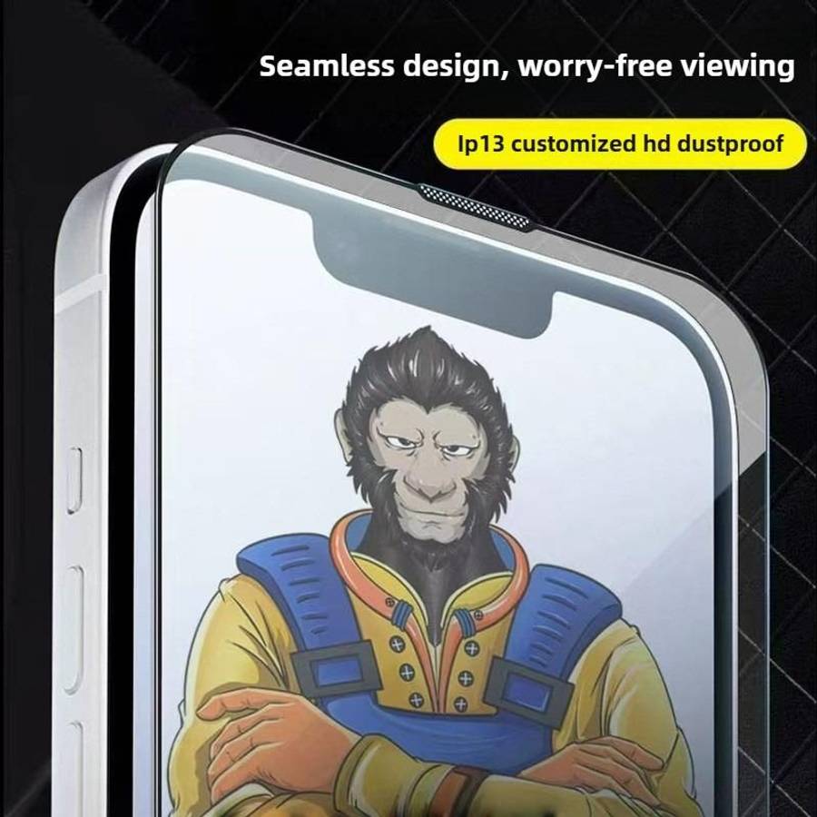 For iPhone 17 Pro 10pcs Armor 300C Ultra-Curved Anti-Static Anti-Dust Silk-Screened HD Tempered Gl