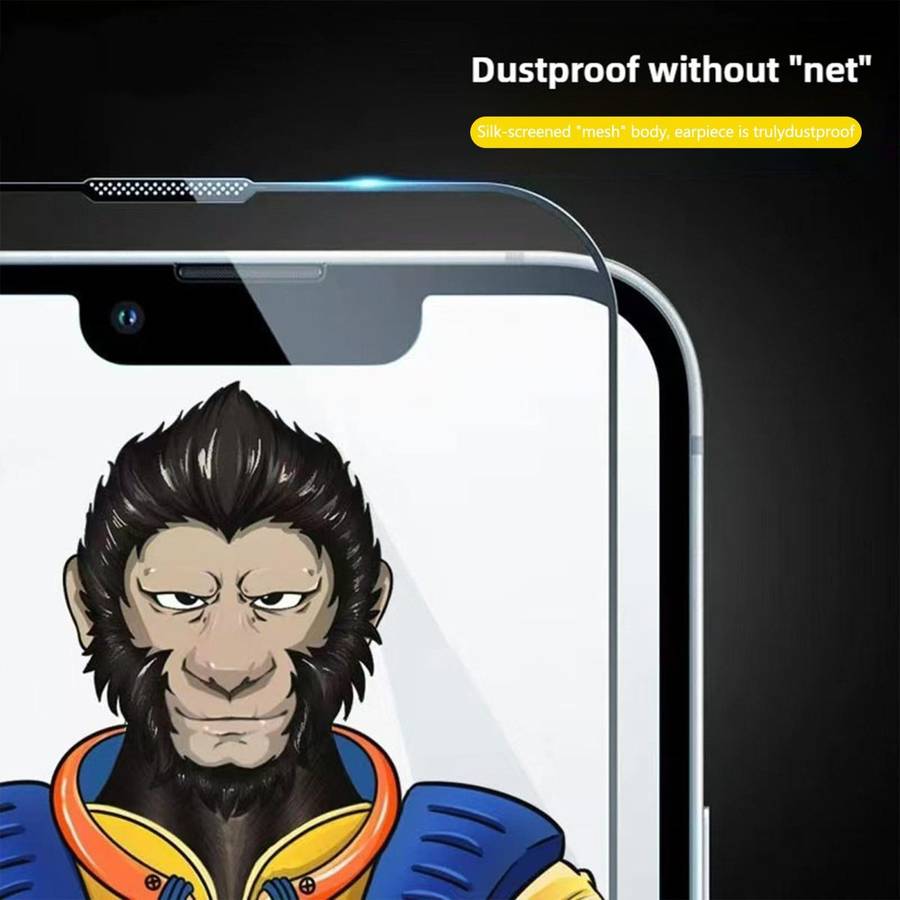 For iPhone 17 Pro 10pcs Armor 300C Ultra-Curved Anti-Static Anti-Dust Silk-Screened HD Tempered Gl