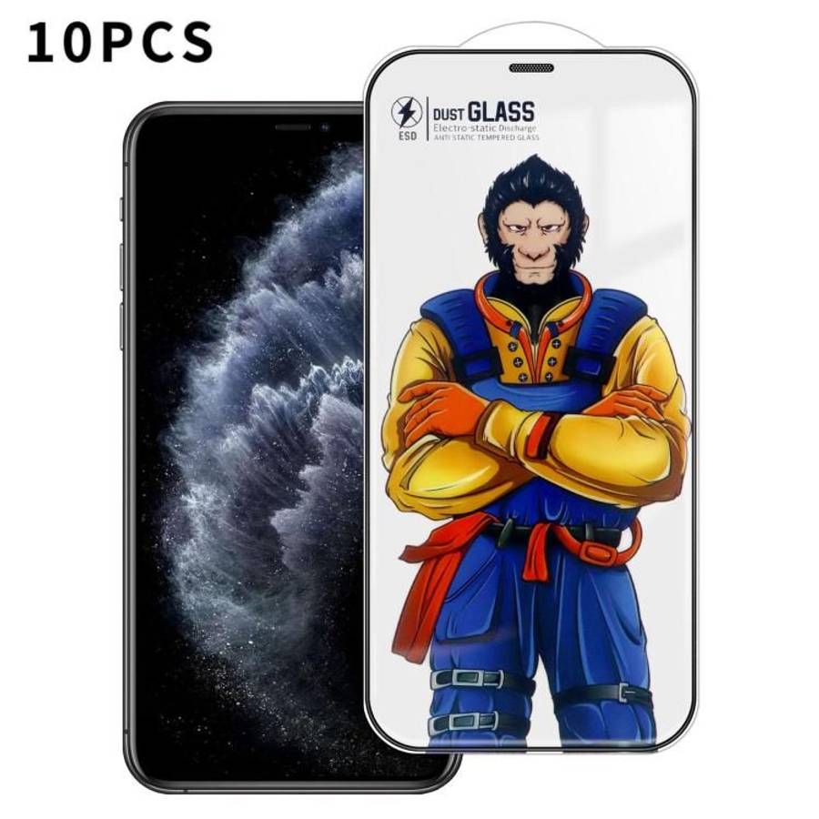 For iPhone 11 Pro 10pcs Armor Super-Strong 3D Curved 120C Anti-Static High-Aluminum Screen-Printed