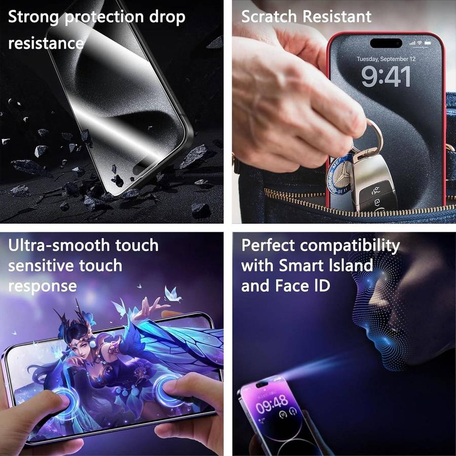 For Xiaomi 17 Pro Max 10pcs Armor Super-Strong 3D Curved 120C Anti-Static High-Aluminum Screen-Pri