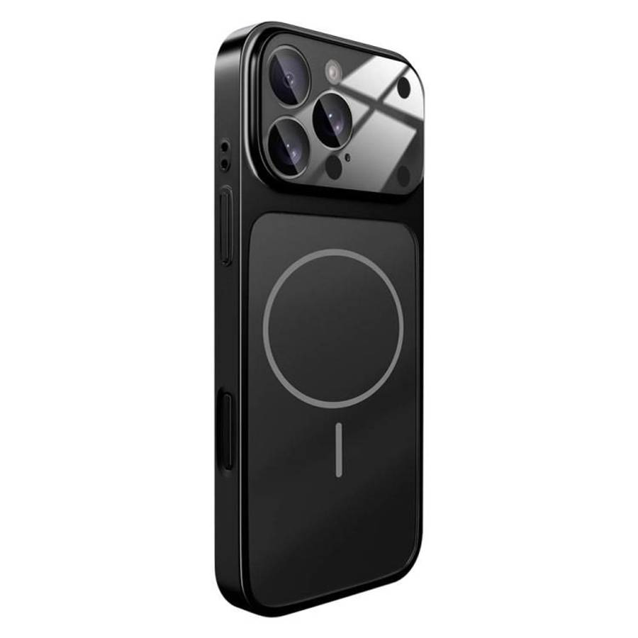 For iPhone 13 Pro Max Change to 17 Big Lens Window Frosted MagSafe Phone Case(Black)