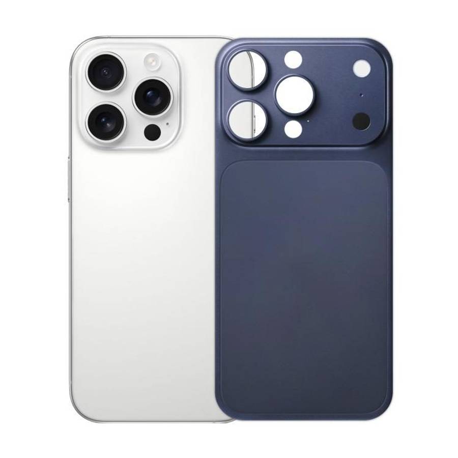For iPhone 16 Pro Max Kalebol Ultra-Thin Transformation into 17 Pro Max Frosted Aluminu ... (Blue)