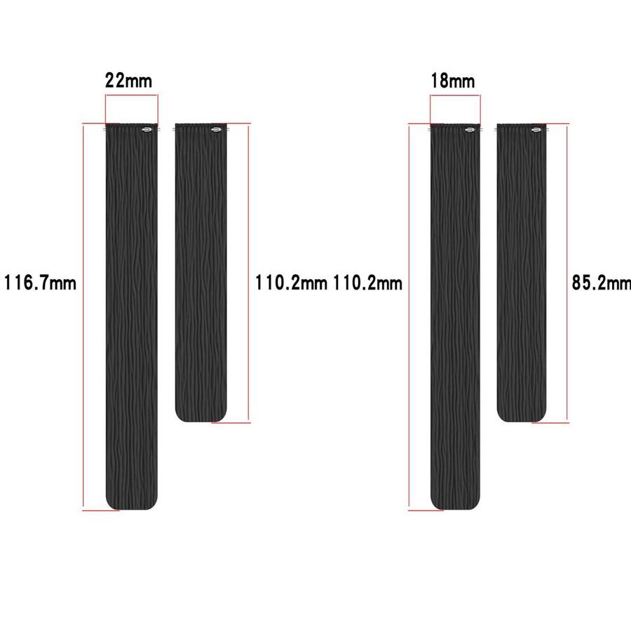 18mm Striped Soft Magnetic Silicone Watch Band(Green)