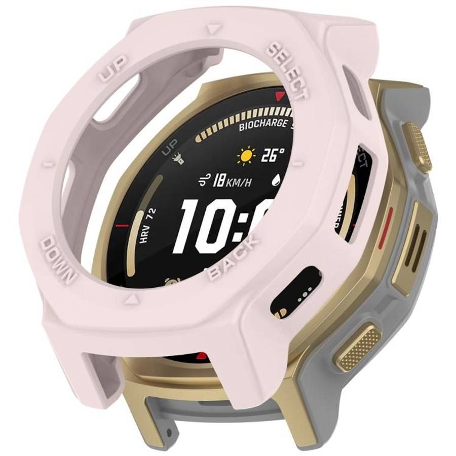 For Amazfit T-Rex 3 Pro 44mm Armor Hollow TPU Half Coverage Watch Protective Cover(Pink)