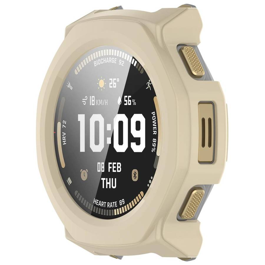 For Amazfit T-Rex 3 Pro 44mm Tempered Film Integrated PC Watch Protective Cover(White)
