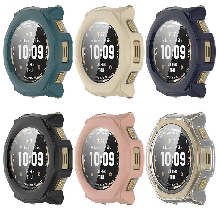 For Amazfit T-Rex 3 Pro 44mm Tempered Film Integrated PC Watch Protective Cover(White)