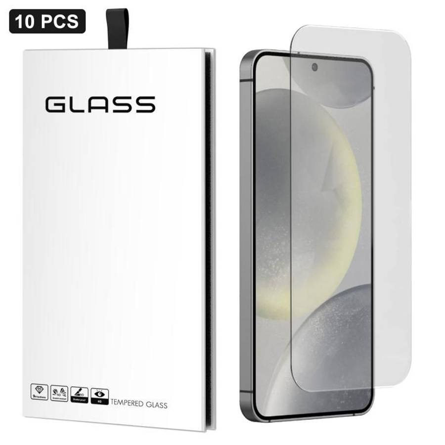 For Samsung Galaxy S24 5G 10pcs 3D Large Arc Half-Screen No White Border High-Aluminum Thick Adhes