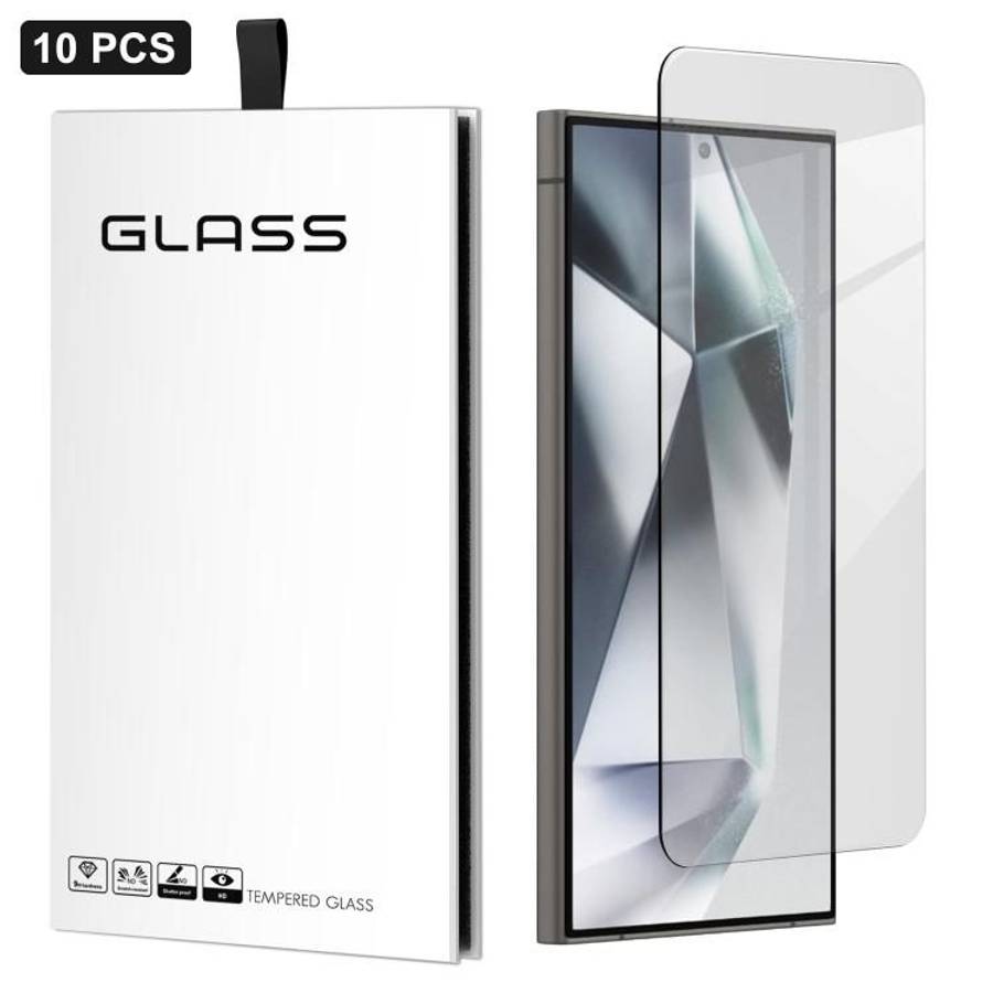 For Samsung Galaxy S24 Ultra 5G 10pcs 3D Large Arc Half-Screen No White Border High-Aluminum Thick