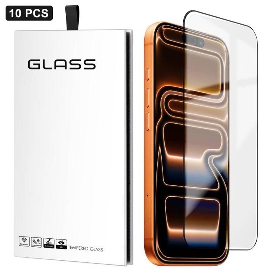 For iPhone 17 Pro Max 10pcs 0.18mm Ultra-Thin Ultrasonic HD Screen-Printed High-Aluminium Thick-Ge