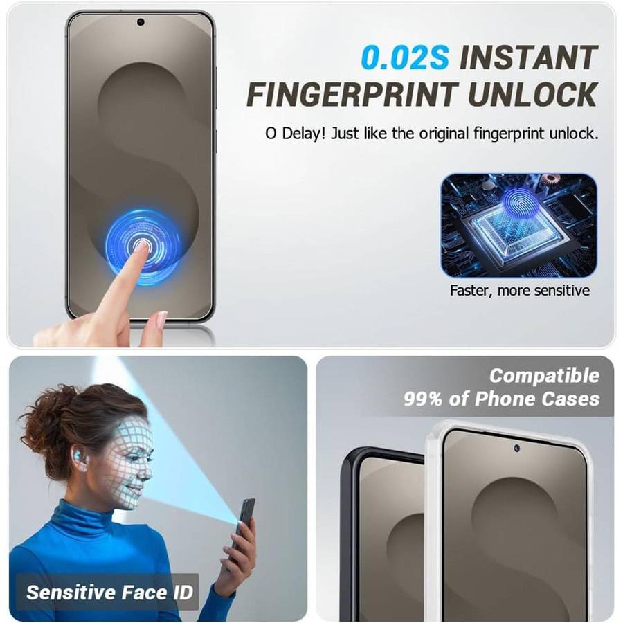 For Samsung Galaxy A37 5G 10pcs 0.18mm Ultra-Thin Ultrasonic HD Screen-Printed High-Aluminium Thic
