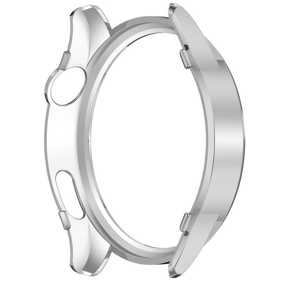 For Xiaomi Watch 5 Single Row Diamond Half Coverage Hollow PC Watch Pro ... (Electroplated Silver)