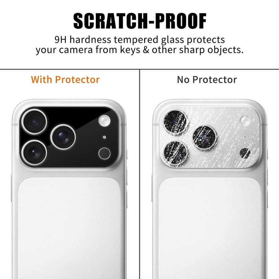 For iPhone 17 Pro Max Kalebol Silk-Screened HD Anti-Fingerprint AR Integrated Camera Lens Tempered