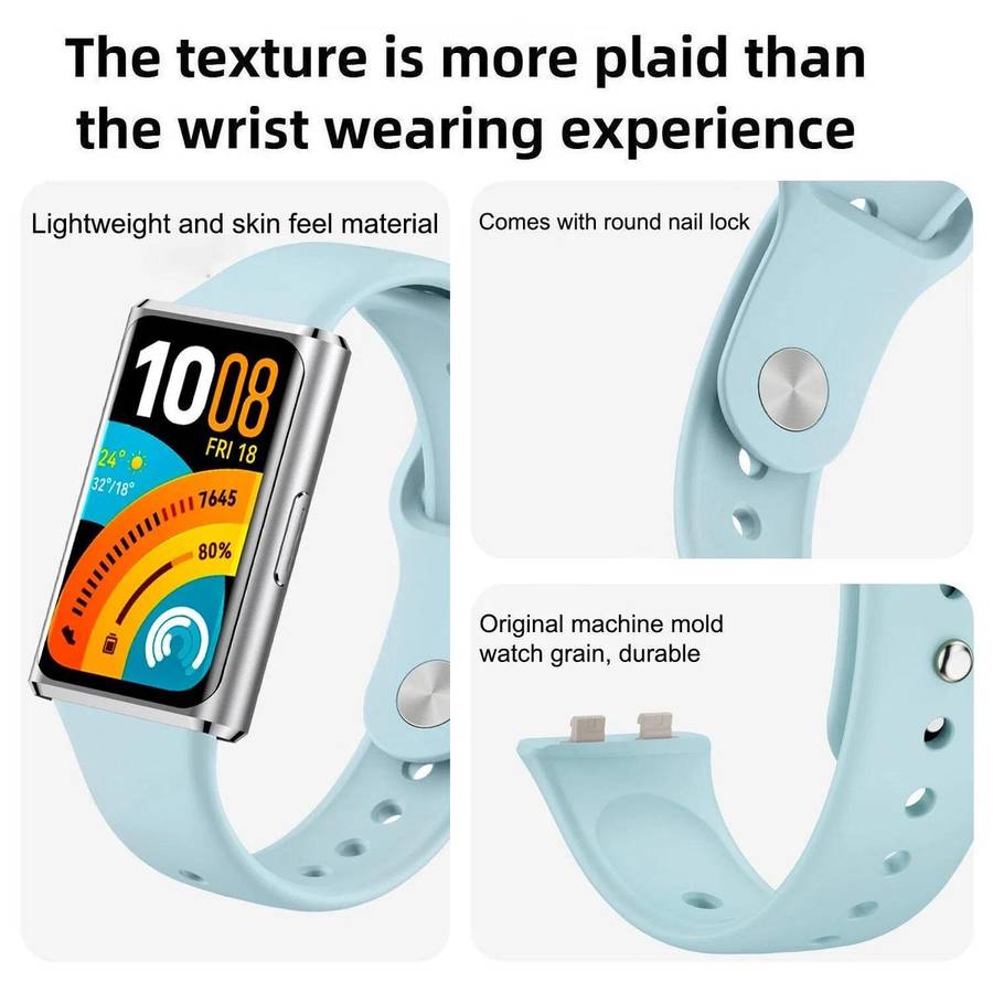 For Huawei Band 11 / Band 11 Pro Glossy Reverse Buckle Solid Color Silicone Watch Band(Black)