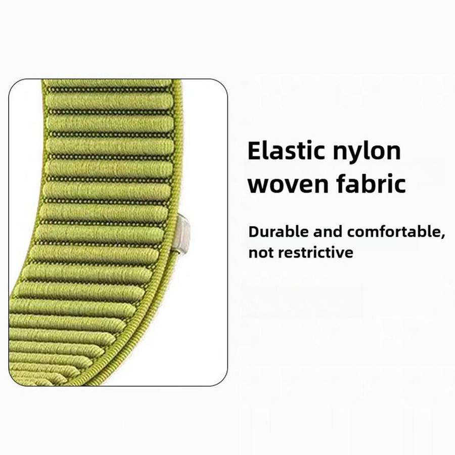 For Huawei Band 11 / Band 11 Pro Woven Nylon Hook And Loop Fastener Metal Interface Wa ... (Black)