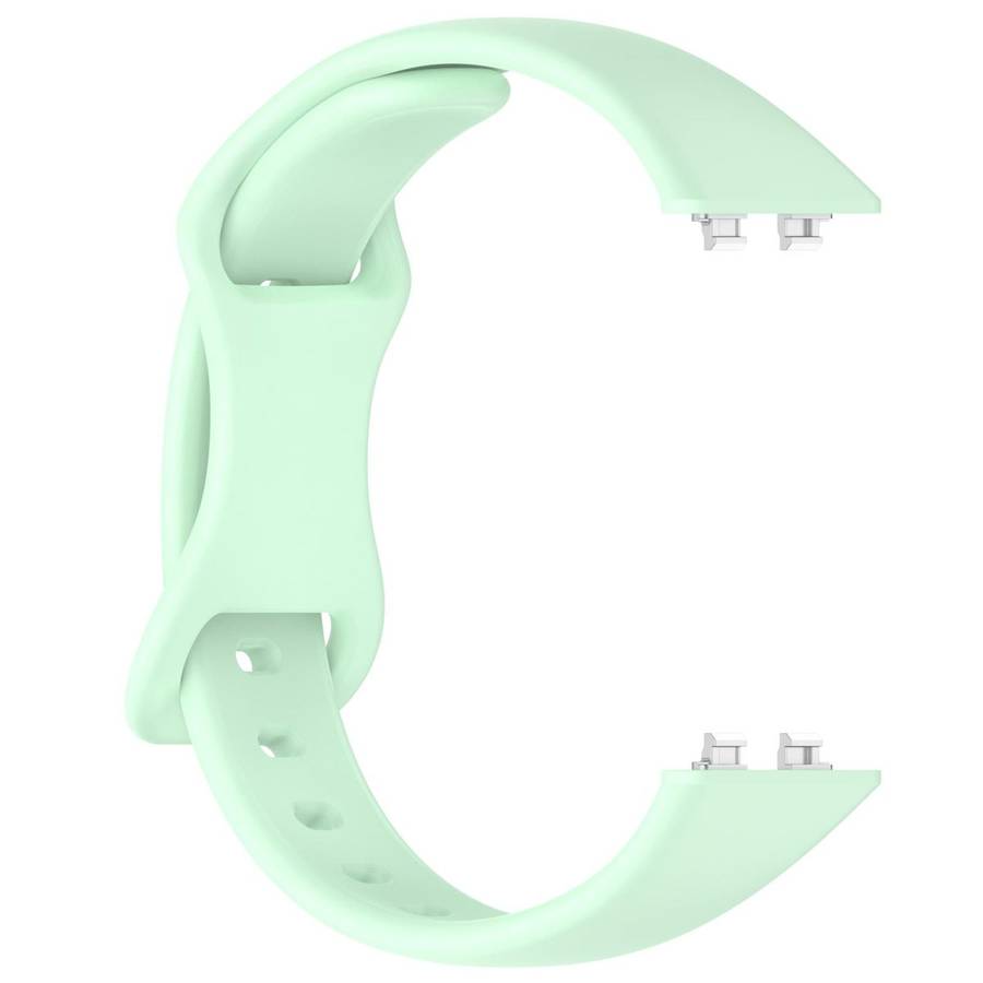 For Huawei Band 11 / Band 11 Pro Slim Butterfly Clasp Solid Color Silicone Watch Band(Mint Green)