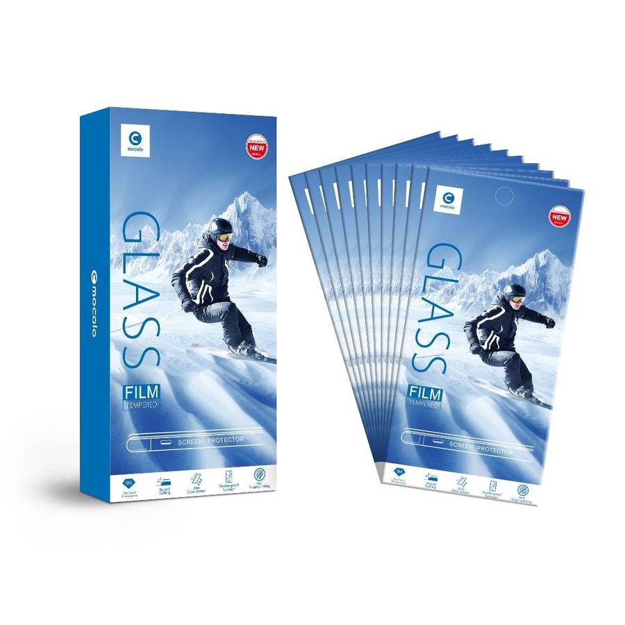 For iPhone 11 Pro 10pcs mocolo 0.33mm 9H 2.5D Tempered Glass Film