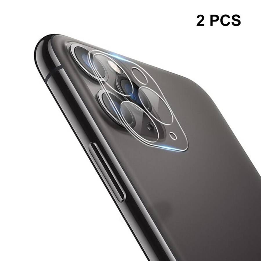 2 PCS ENKAY Hat-Prince 9H Rear Camera Lens Tempered Glass Film Full Coverage Protector for iPhone