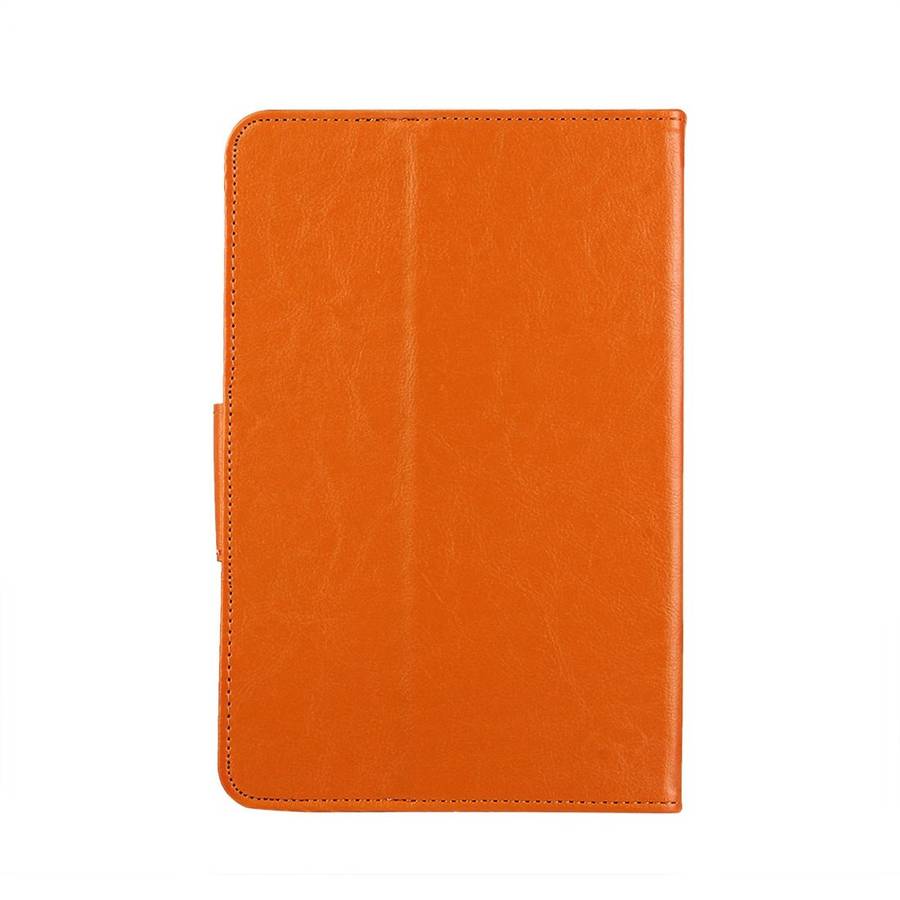 9 inch Tablets Leather Case Crazy Horse Texture Protective Case Shell with Holder for ... (Orange)