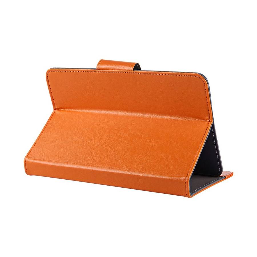 9 inch Tablets Leather Case Crazy Horse Texture Protective Case Shell with Holder for ... (Orange)