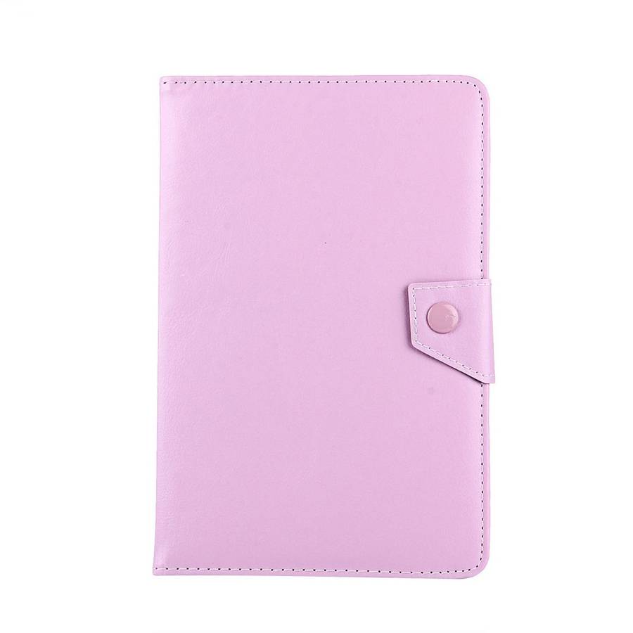 9 inch Tablets Leather Case Crazy Horse Texture Protective Case Shell with Holder for O ... (Pink)