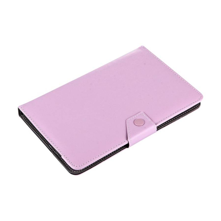 9 inch Tablets Leather Case Crazy Horse Texture Protective Case Shell with Holder for O ... (Pink)
