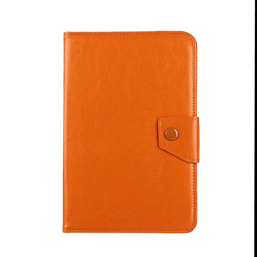 10 inch Tablets Leather Case Crazy Horse Texture Protective Case Shell with Holder fo ... (Orange)
