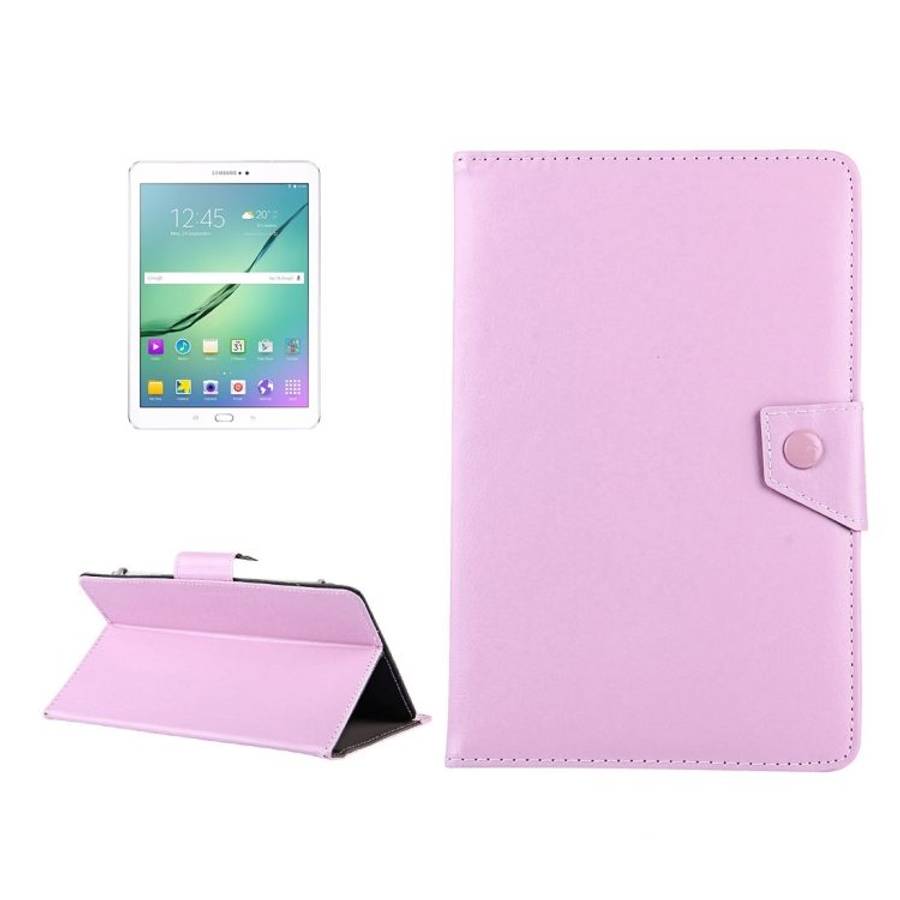 10 inch Tablets Leather Case Crazy Horse Texture Protective Case Shell with Holder for ... (Pink)