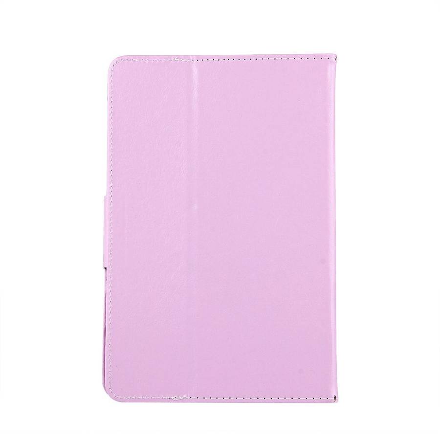 10 inch Tablets Leather Case Crazy Horse Texture Protective Case Shell with Holder for ... (Pink)