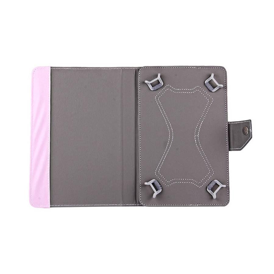 10 inch Tablets Leather Case Crazy Horse Texture Protective Case Shell with Holder for ... (Pink)