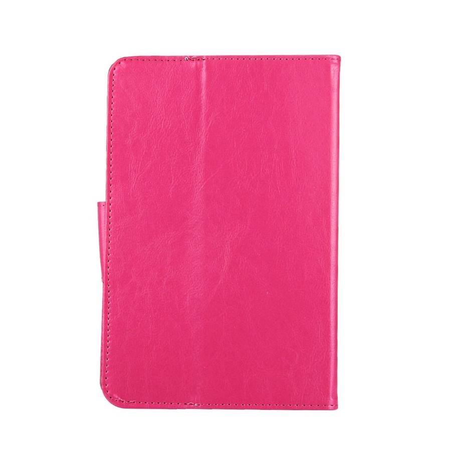 10 inch Tablets Leather Case Crazy Horse Texture Protective Case Shell with Holder f ... (Magenta)