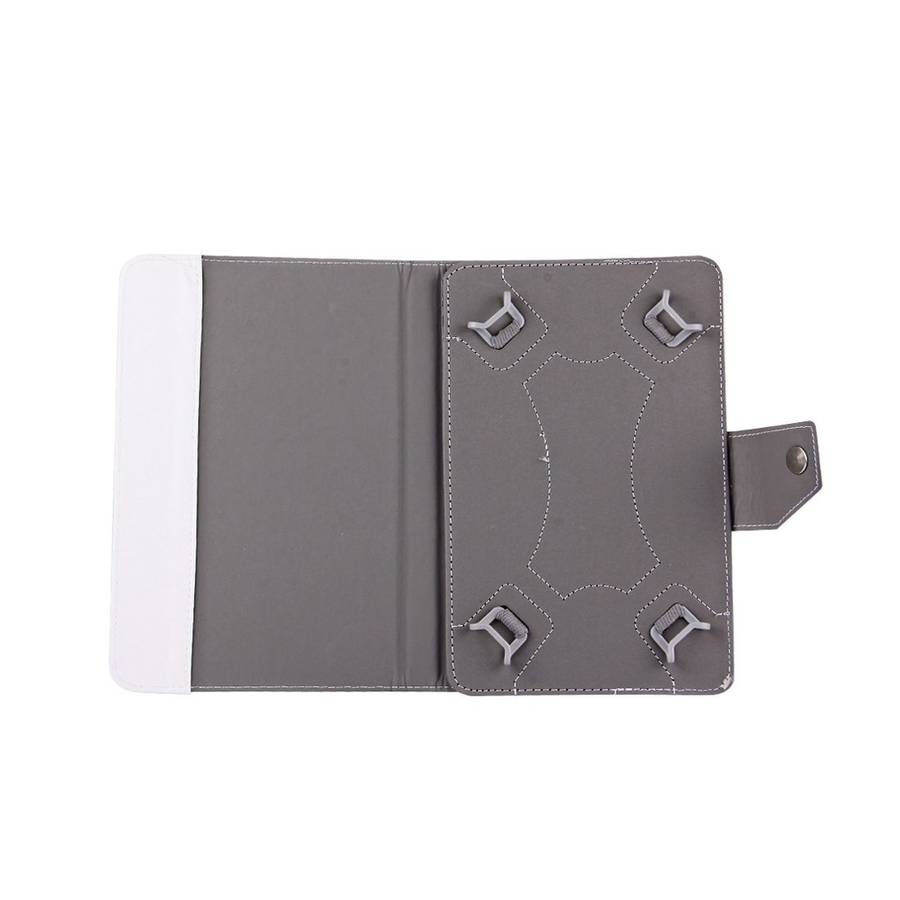 10 inch Tablets Leather Case Crazy Horse Texture Protective Case Shell with Holder for ... (White)