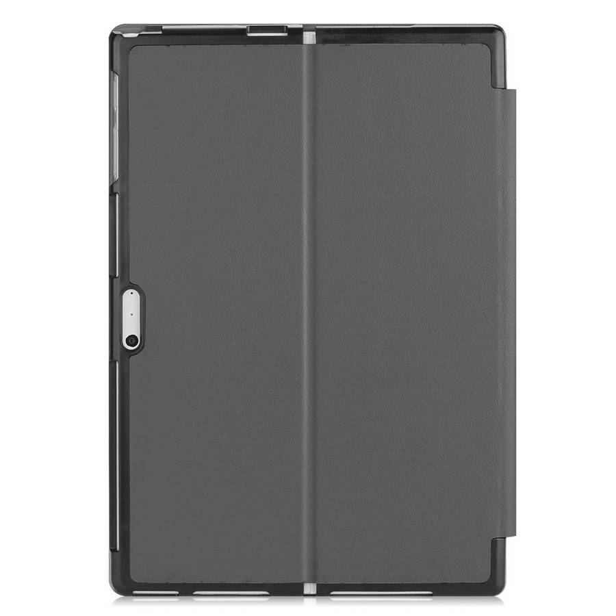 Custer Texture Horizontal Flip PU Leather Case for Microsoft Surface Pro 4 / 5 / 6 / 7 ... (Grey)