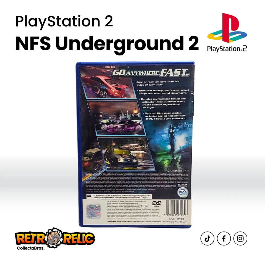 Need for Speed Underground 2 (PS2) videogame - Pre-Owned