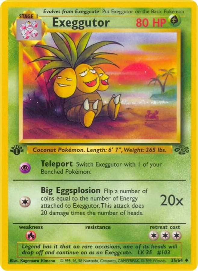 1999 1st Edition Exeggutor Pokémon Graded Card!