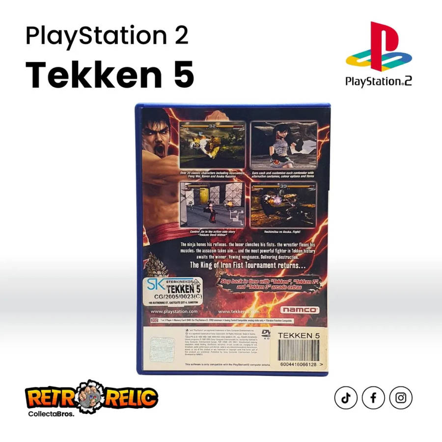 PlayStation Two  Tekken 5 (PS2) videogame - Pre-Owned