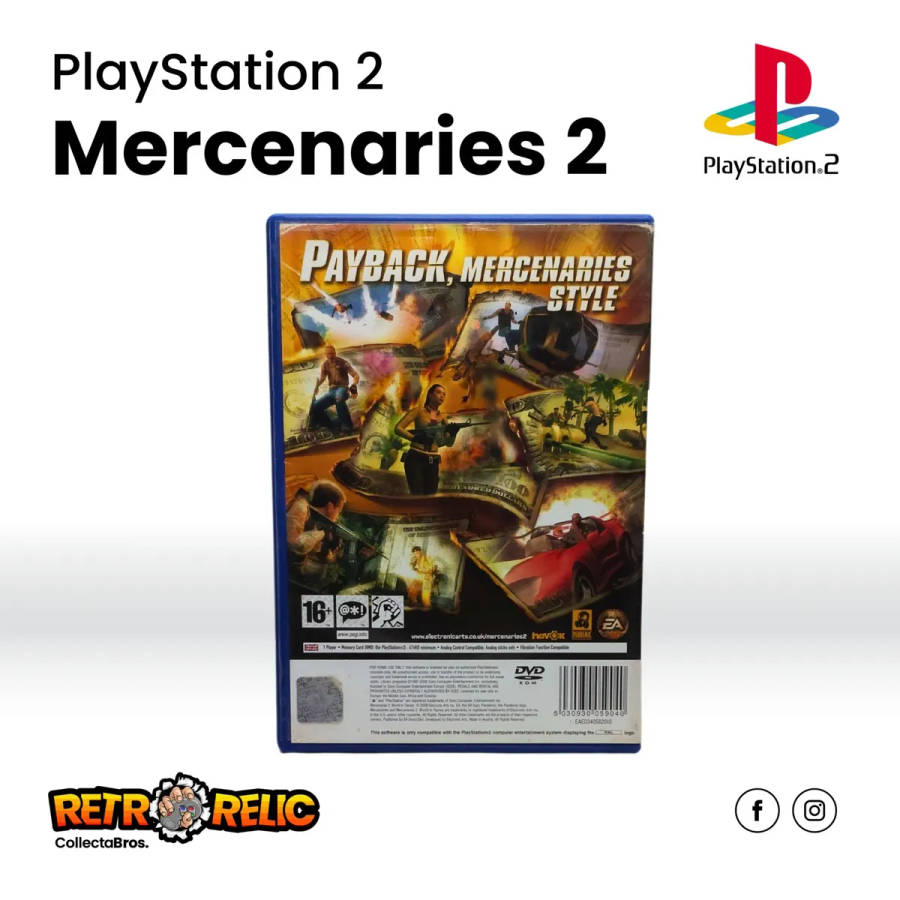 Mercenaries 2: World in Flames PlayStation Two (PS2) videogame - Pre-Owned