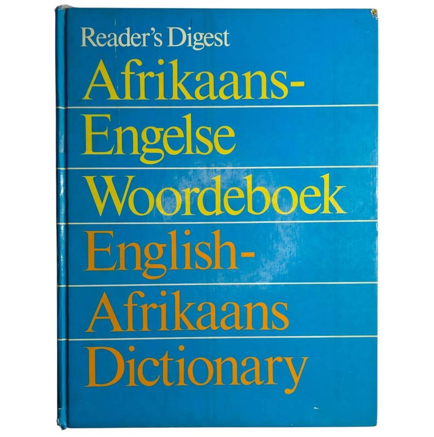 Bilingual dictionary - English & Afrikaans