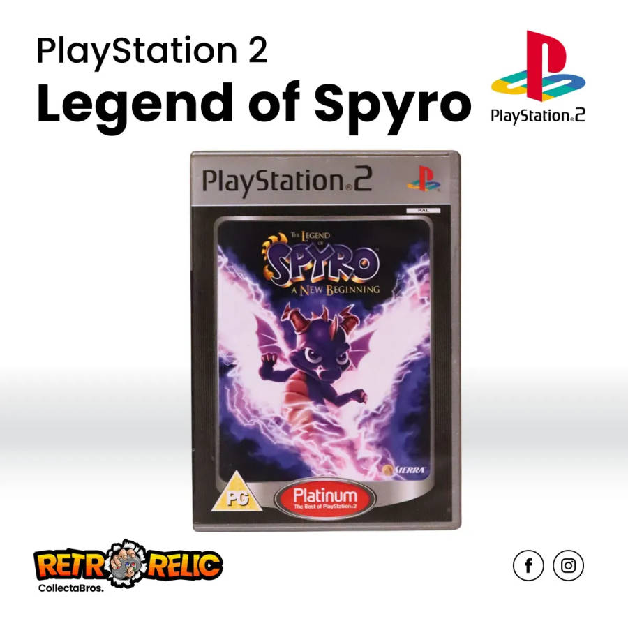 The Legend of Spyro  A New Beginning Platinum PlayStation Two (PS2) videogame - Pre-Owned