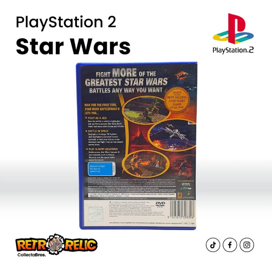 PlayStation Two  Star Wars Battlefront II (PS2) videogame - Pre-Owned