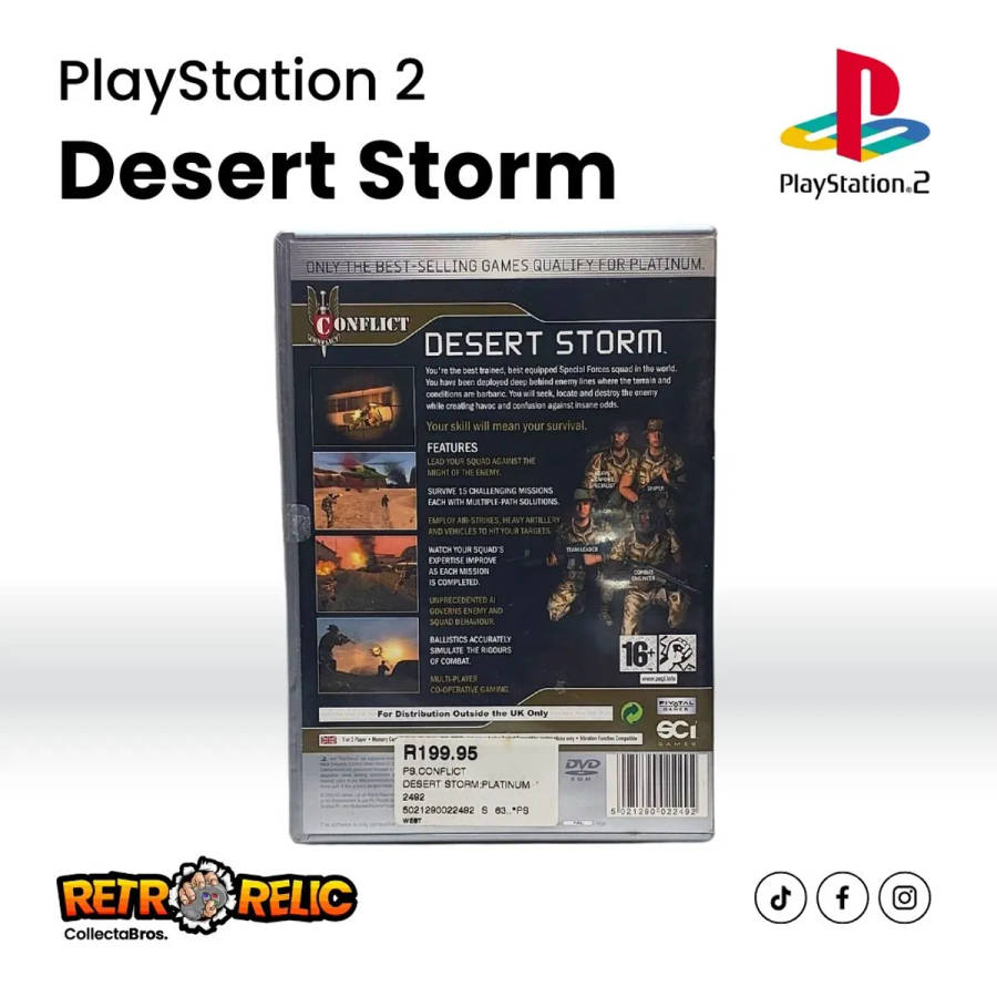 PlayStation Two  Conflict: Dessert Storm Platinum (PS2) videogame - Pre-Owned