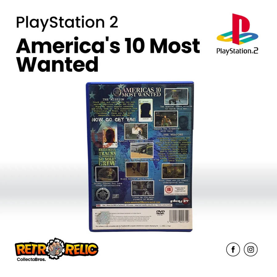 Americas 10 Most Wanted PlayStation Two (PS2) videogame - Pre-Owned