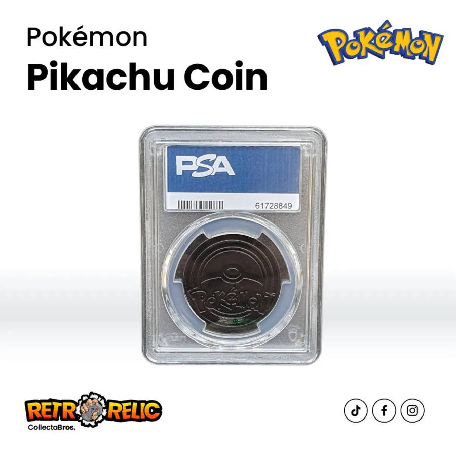Pokemon - Promo Holo Detective Pikachu Graded Coin !