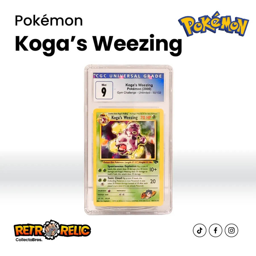 Koga's Weezing Pokémon Graded Card