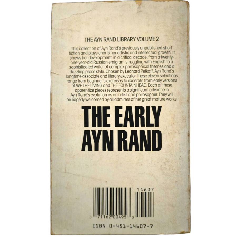 The Early Ayn Rand - Ayn Rand (Author), Leonard Peikoff (Compiler)