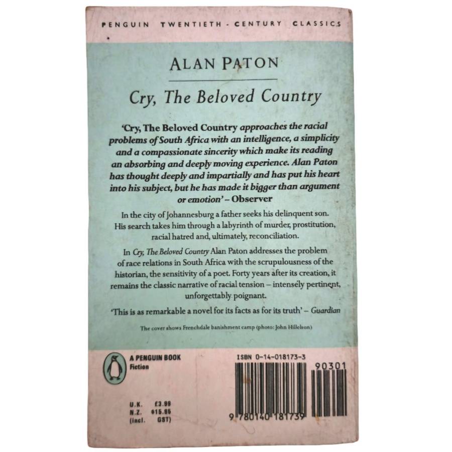 Cry, the Beloved Country - Alan Paton